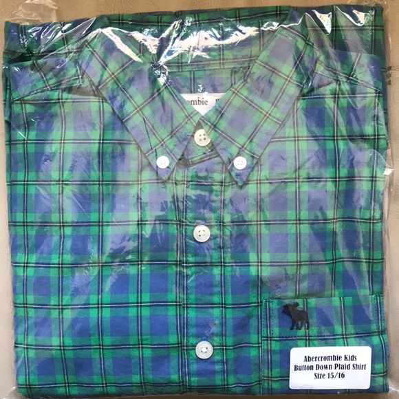 Abercrombie Shirt Button Down Size 15/16  NEW w/TAGS - Picture 4 of 8
